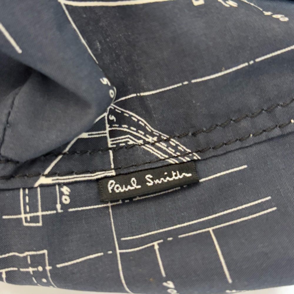 Paul Smith Nautical Drawstring Leather Trimmed Ca… - image 5